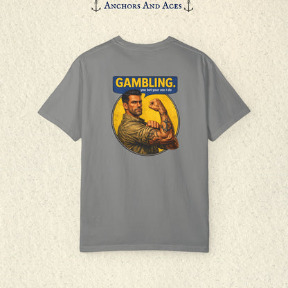 Strongman Inspired | Funny Gambling Graphic Tee (Back Print)