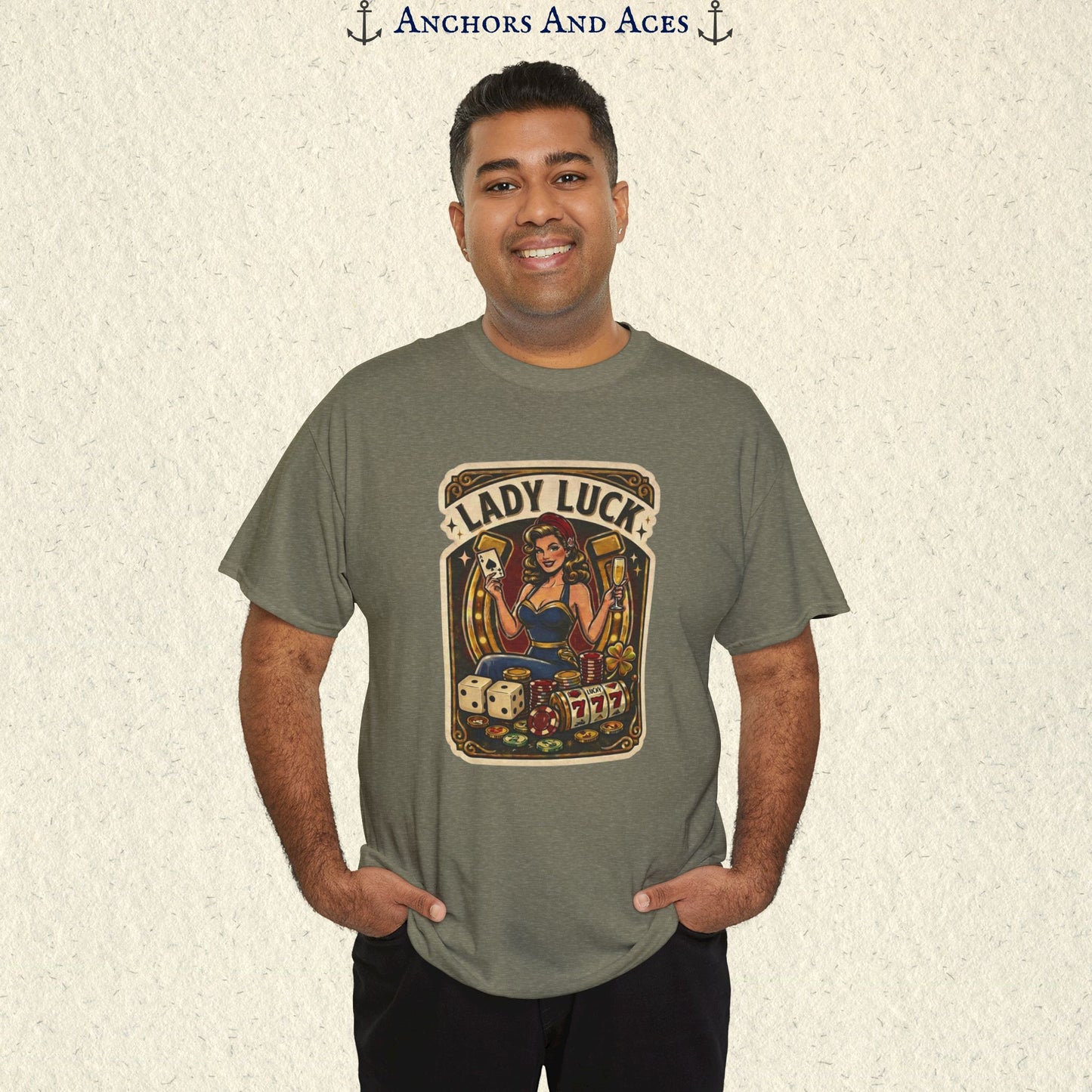 Lady Luck | Vintage Casino Graphic Tee