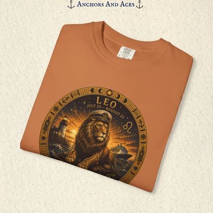 Leo Zodiac Shirt | Celestial Seas - Rule the Tide