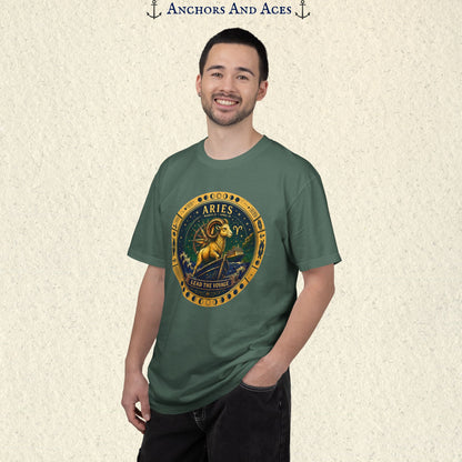 Aries Zodiac Shirt | Celestial Seas – Lead the Voyage