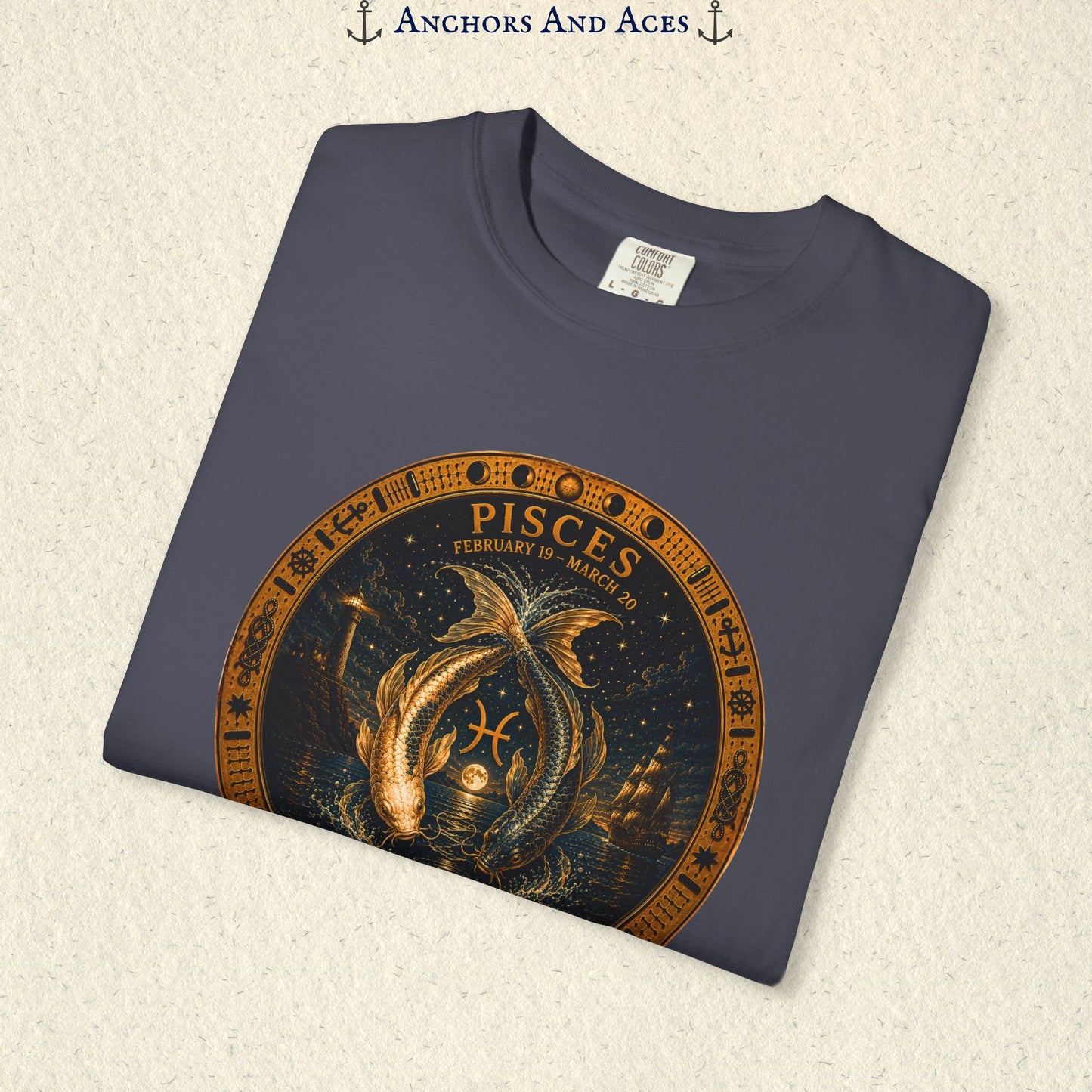 Pisces Zodiac Shirt | Celestial Seas - Drifting With The Tide