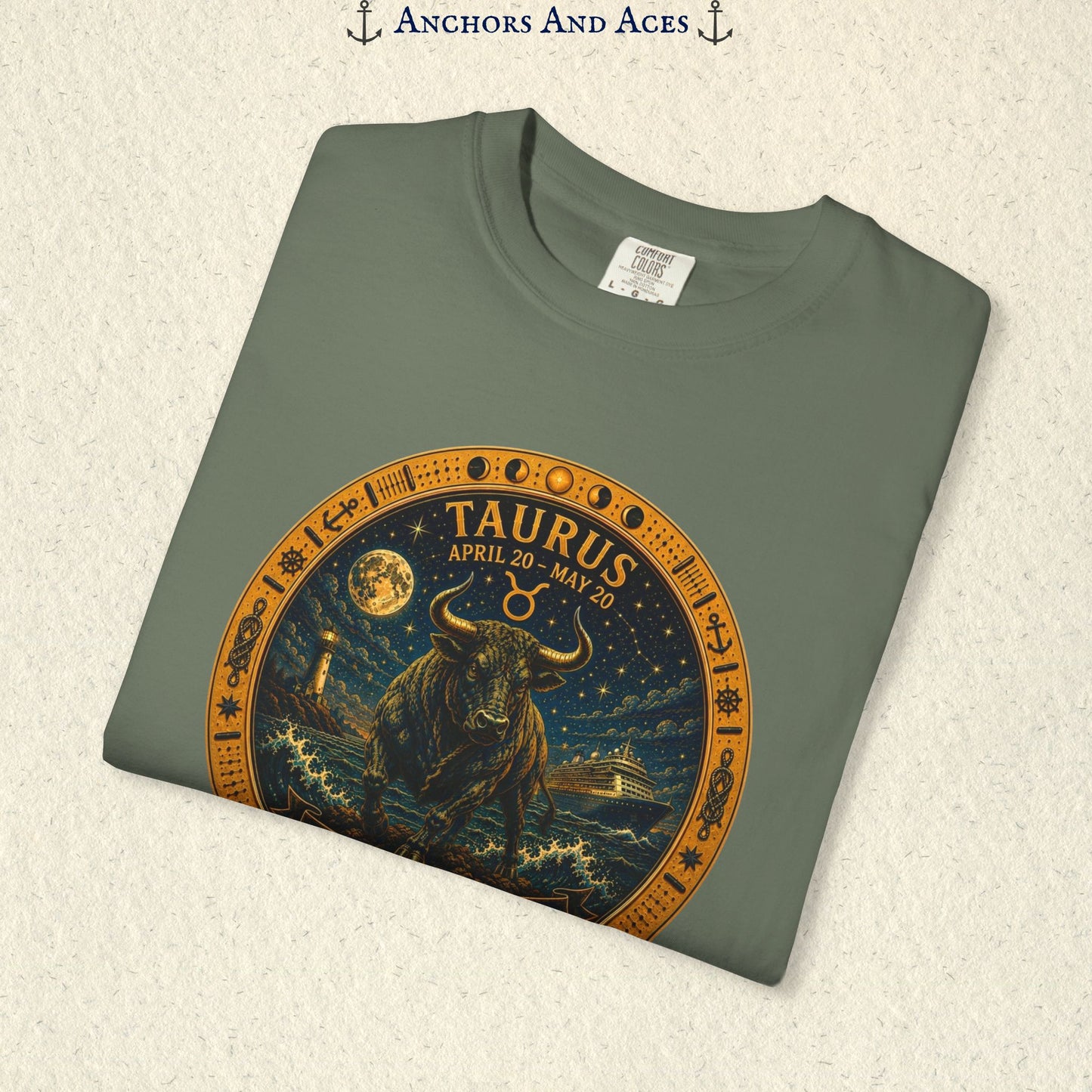 Taurus Zodiac Shirt |Celestial Seas - Steady as the Sea
