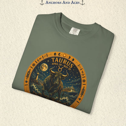 Taurus Zodiac Shirt |Celestial Seas - Steady as the Sea