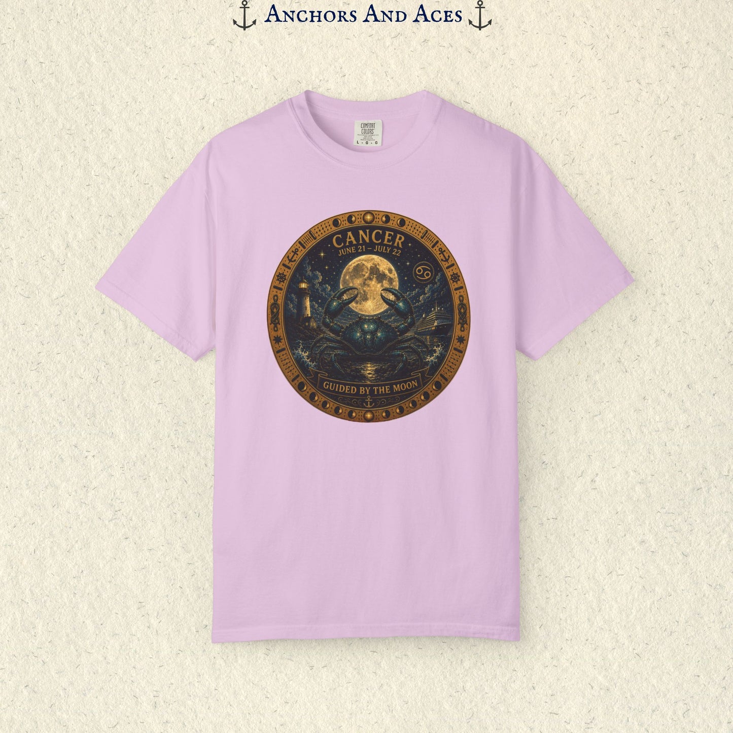 Cancer Zodiac Shirt | Celestial Seas- Guided by the Moon