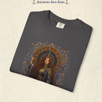 Goddess of Destiny Shirt| Art Nouveau Casino Graphic Tee| Vintage Lucky Gambling T-Shirt