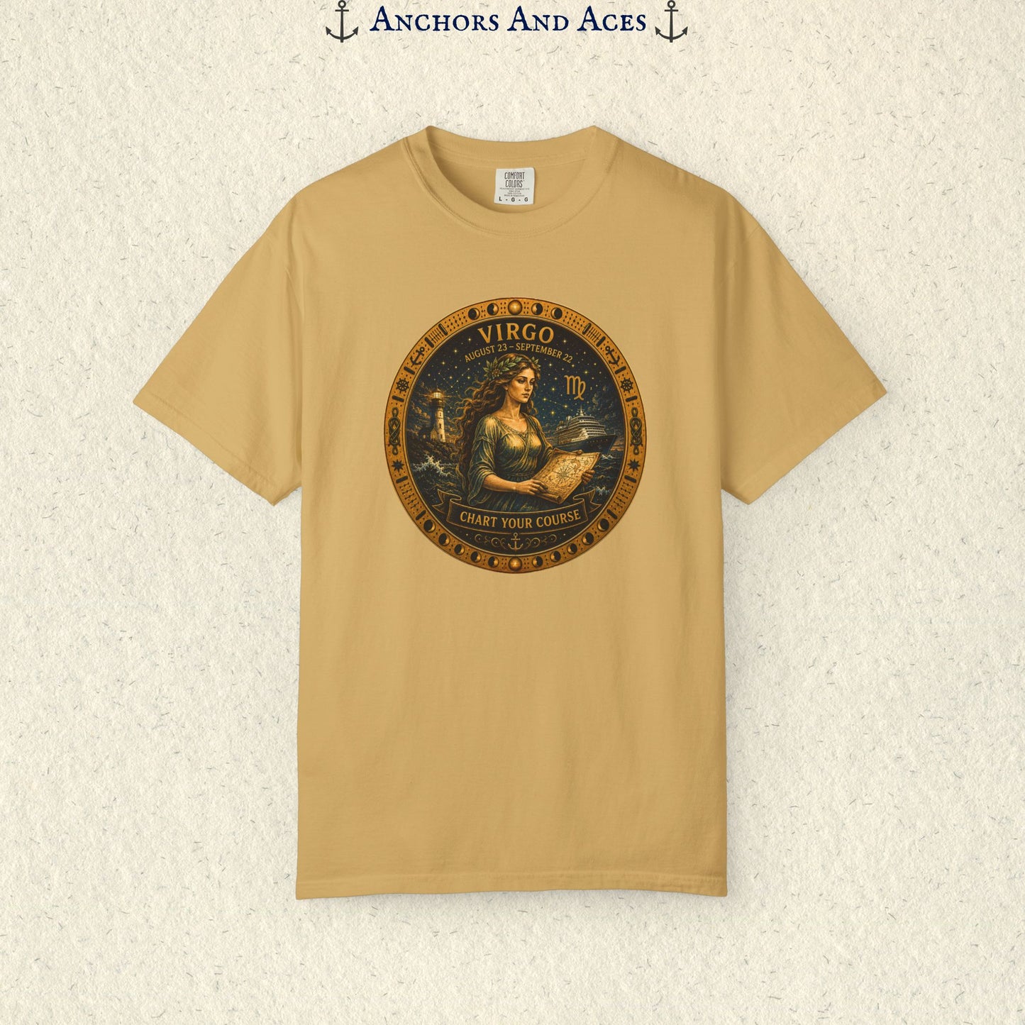 Virgo Zodiac Shirt | Celestial Seas – Chart Your Course