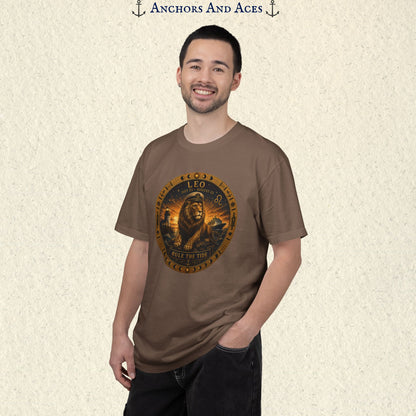 Leo Zodiac Shirt | Celestial Seas - Rule the Tide