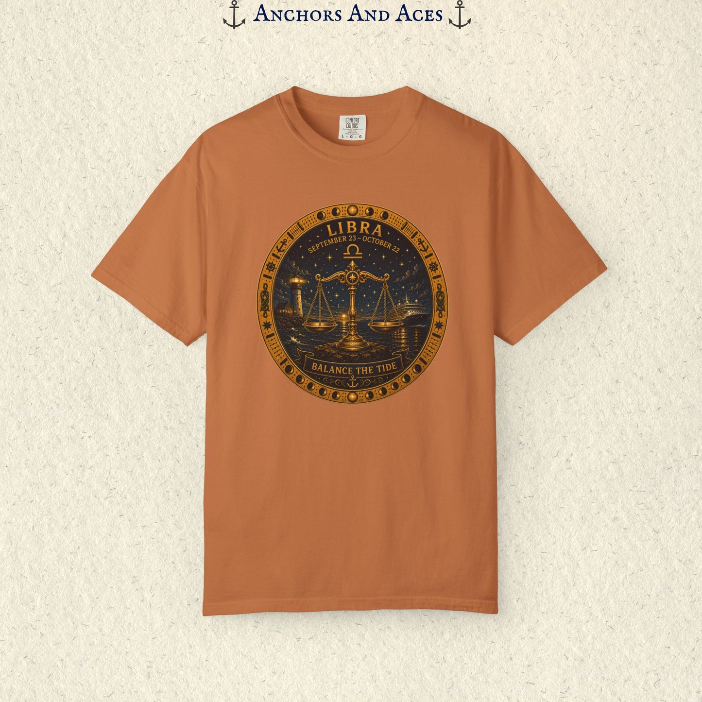 Libra Zodiac Shirt | Celestial Seas – Balance The Tide