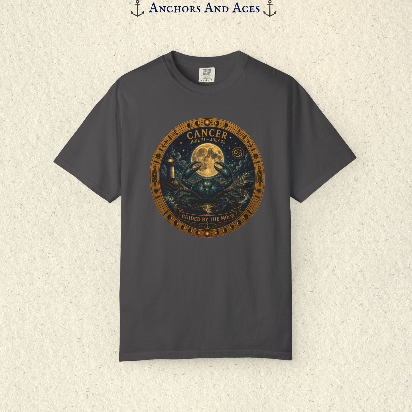 Cancer Zodiac Shirt | Celestial Seas- Guided by the Moon