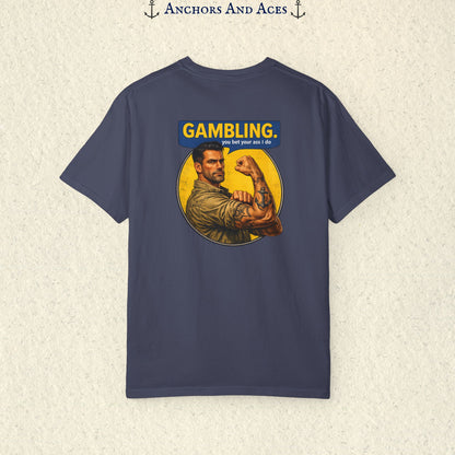 Strongman Inspired | Funny Gambling Graphic Tee (Back Print)