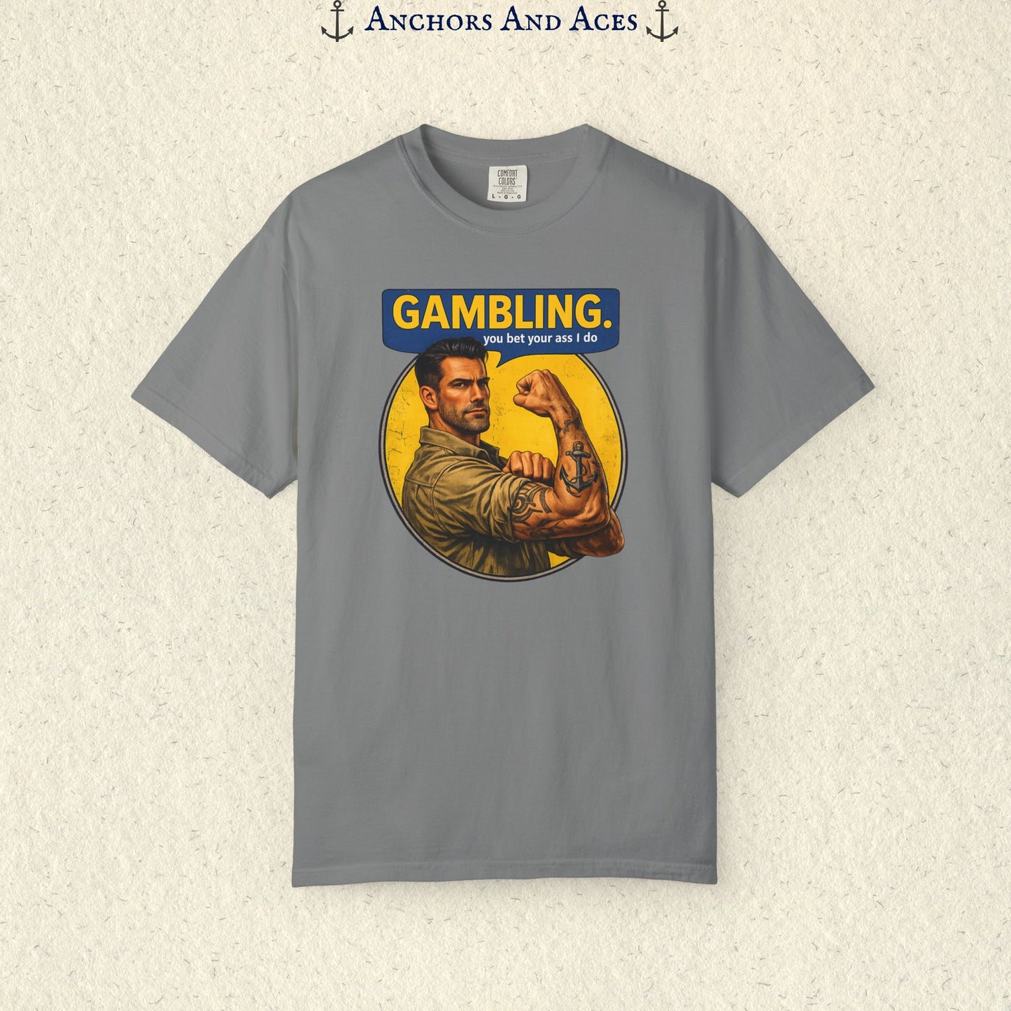 Strongman Inspired | Funny Gambling Graphic Tee