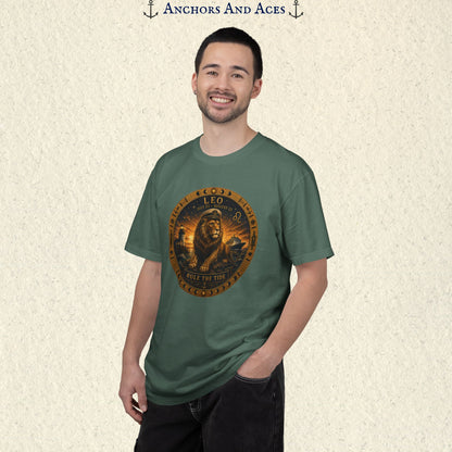 Leo Zodiac Shirt | Celestial Seas - Rule the Tide