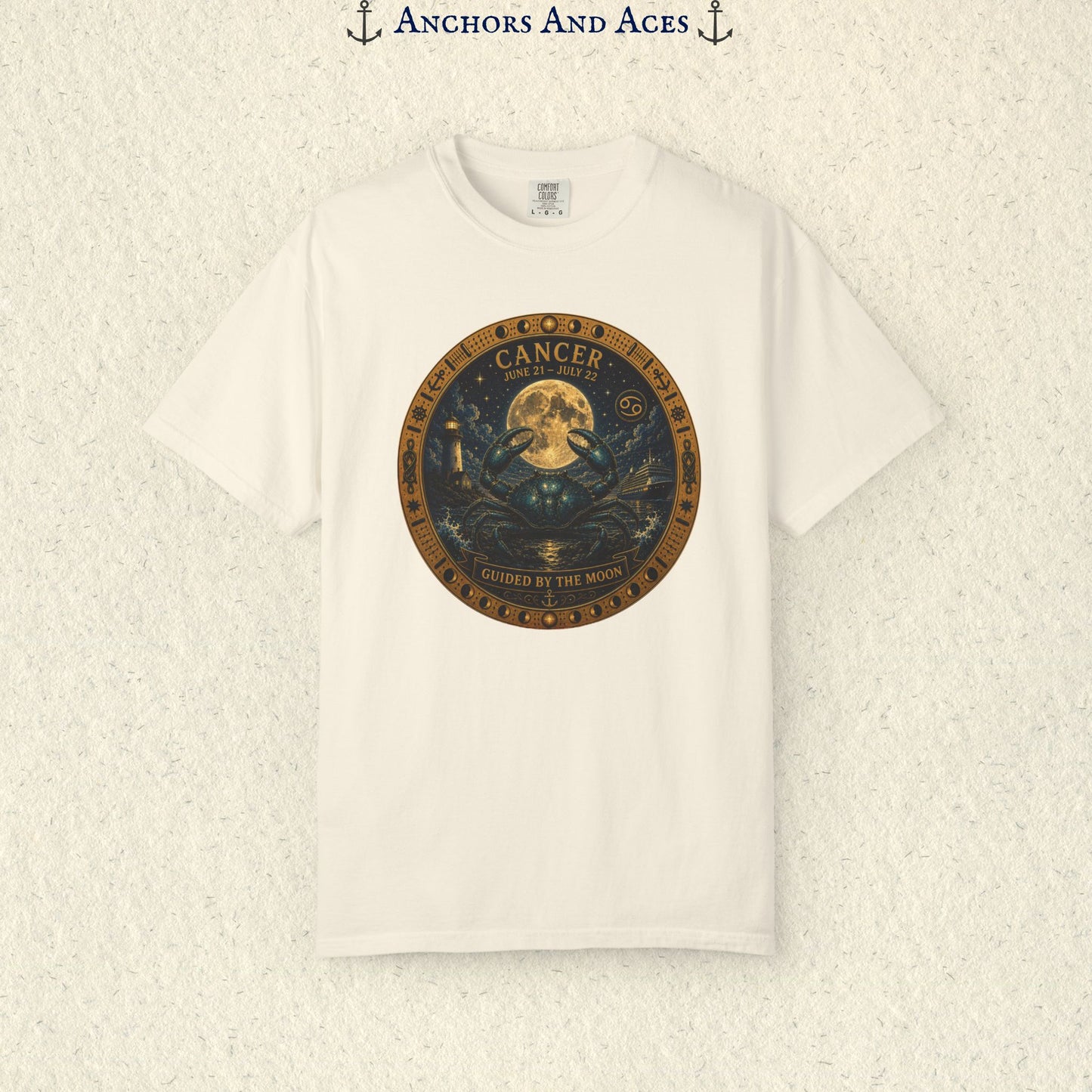 Cancer Zodiac Shirt | Celestial Seas- Guided by the Moon