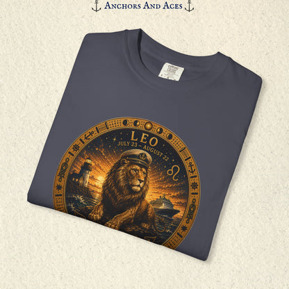 Leo Zodiac Shirt | Celestial Seas - Rule the Tide