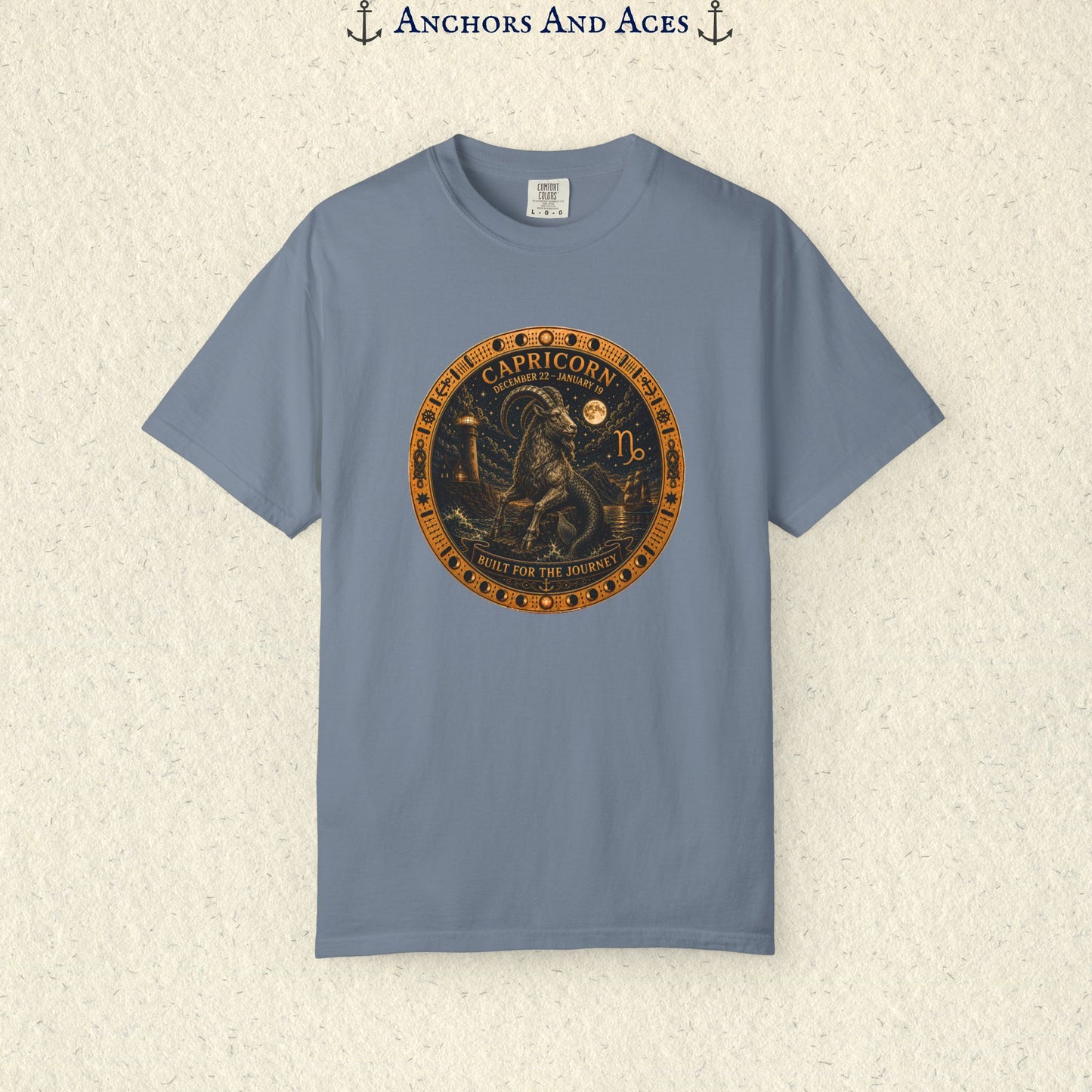Capricorn Zodiac Shirt | Celestial Seas - Built For The Journey