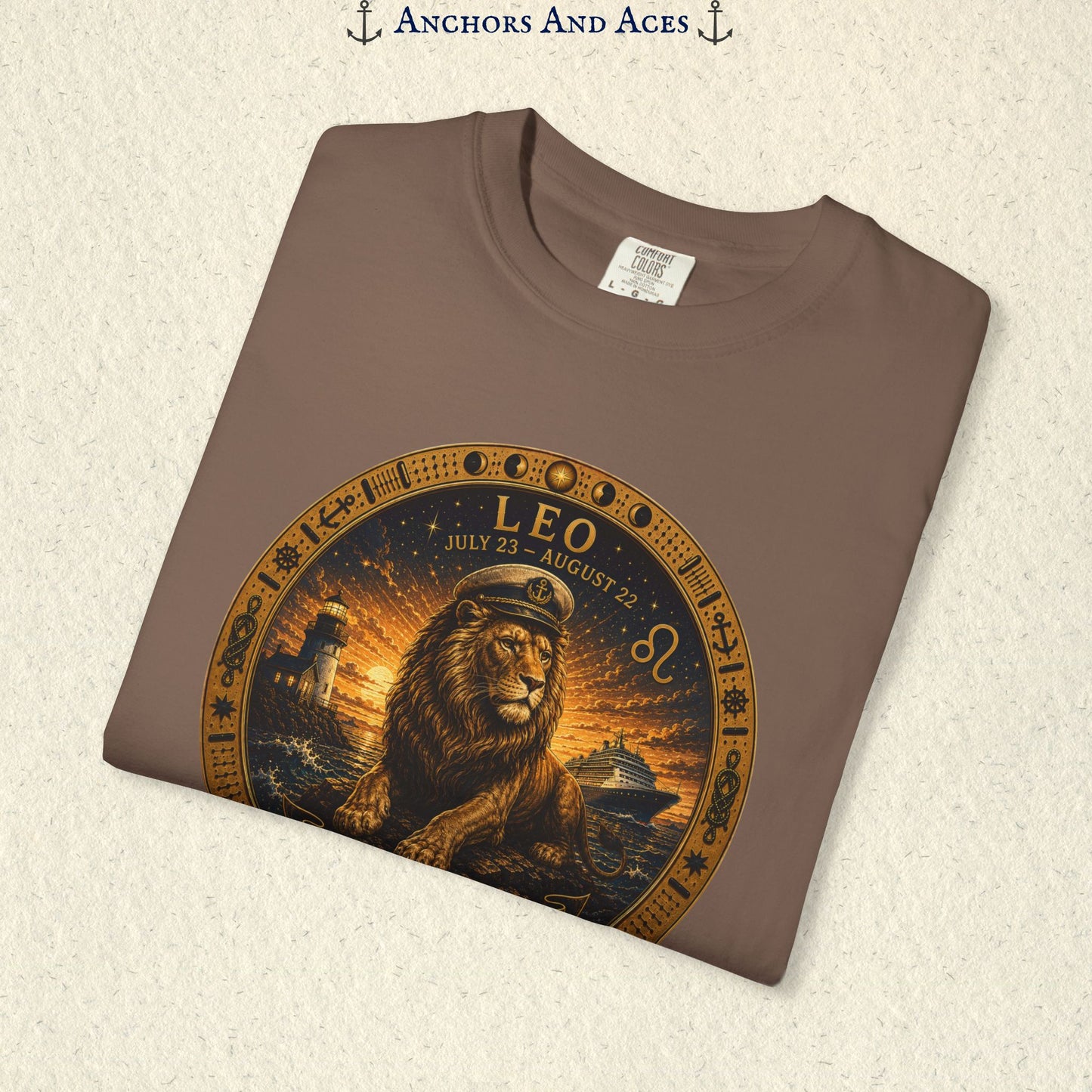 Leo Zodiac Shirt | Celestial Seas - Rule the Tide