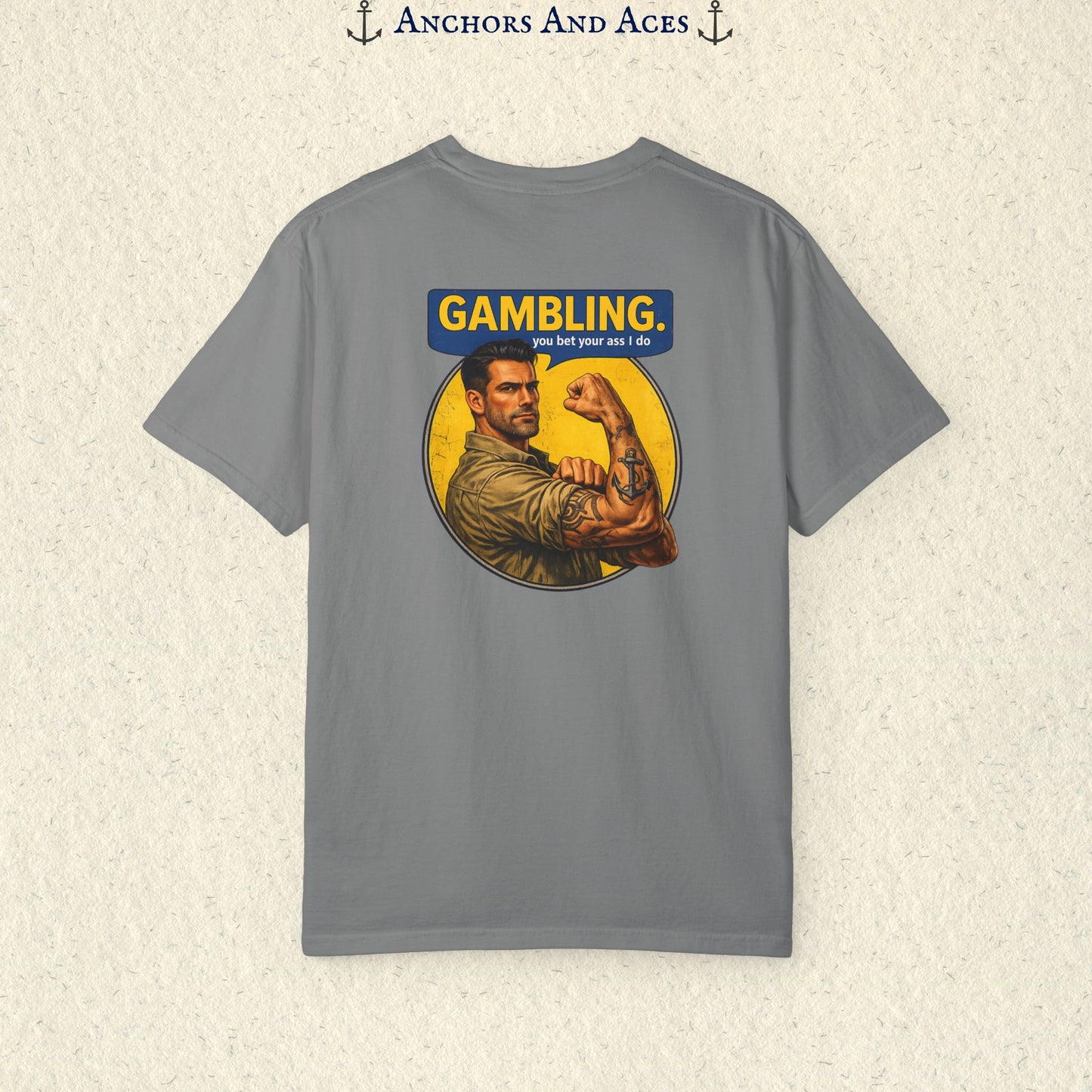 Strongman Inspired | Funny Gambling Graphic Tee (Back Print)