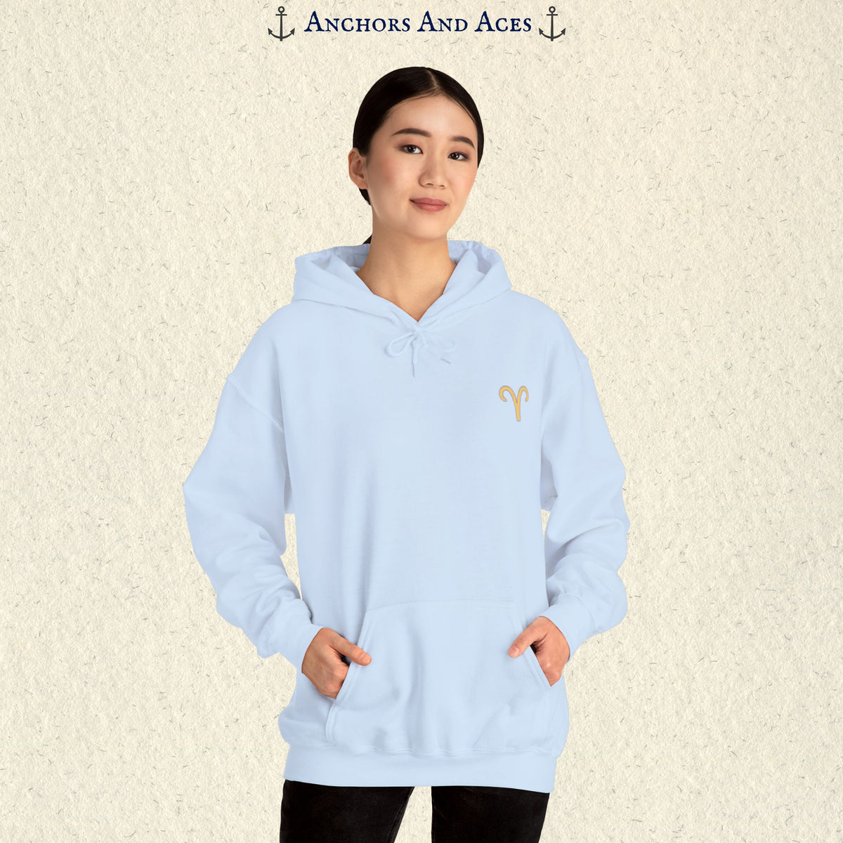 Aries Zodiac Hoodie | Celestial Seas Zodiac Hoodie Collection
