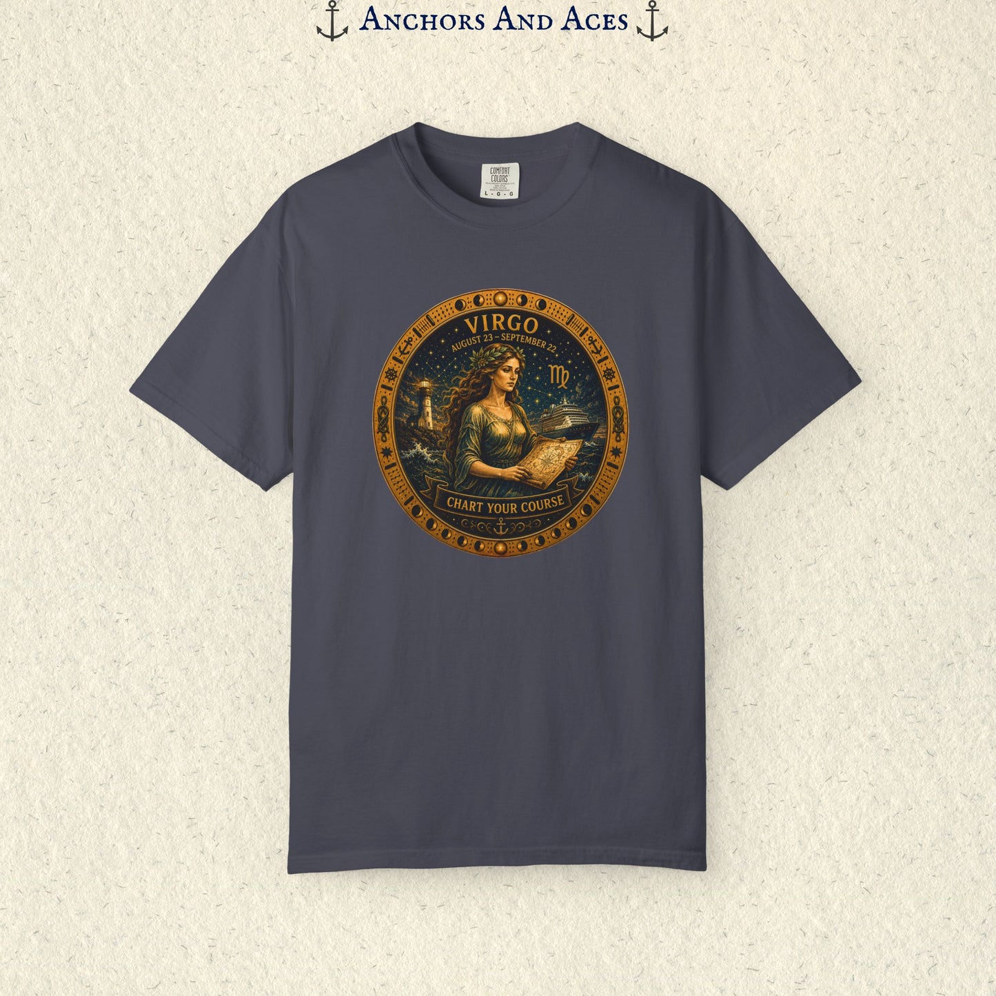 Virgo Zodiac Shirt | Celestial Seas – Chart Your Course