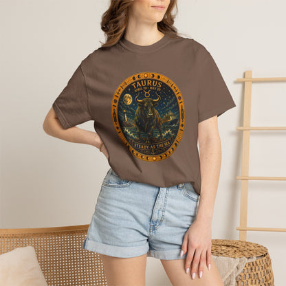 Taurus Zodiac Shirt |Celestial Seas - Steady as the Sea