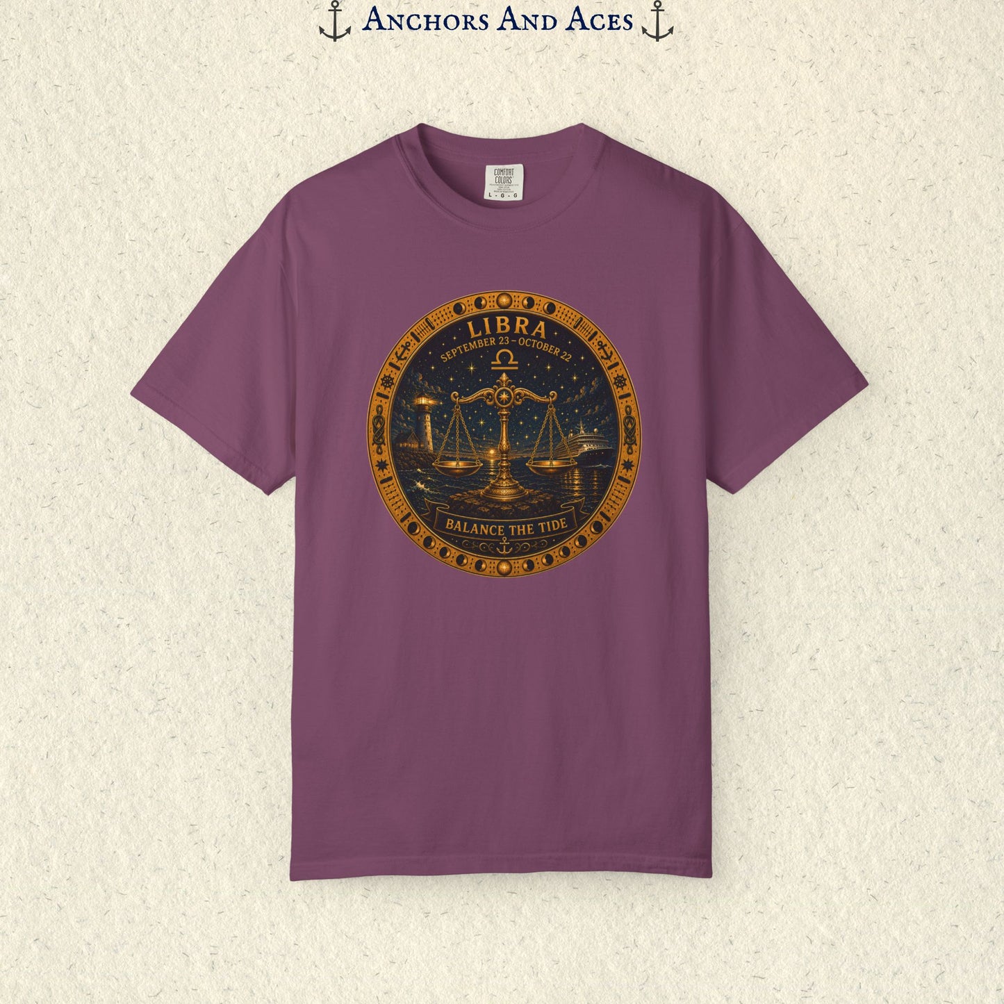 Libra Zodiac Shirt | Celestial Seas – Balance The Tide