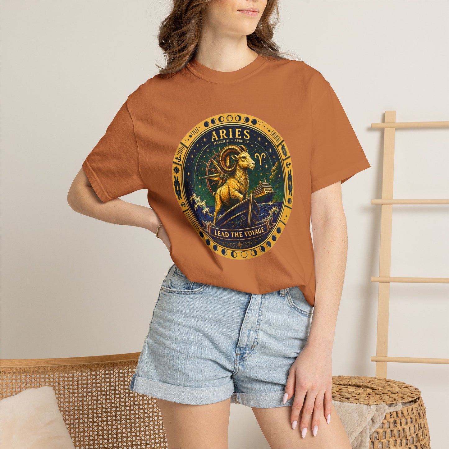 Aries Zodiac Shirt | Celestial Seas – Lead the Voyage