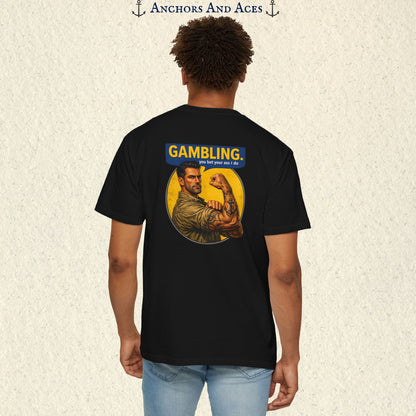 Strongman Inspired | Funny Gambling Graphic Tee (Back Print)