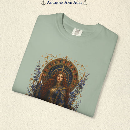 Goddess of Destiny Shirt| Art Nouveau Casino Graphic Tee| Vintage Lucky Gambling T-Shirt