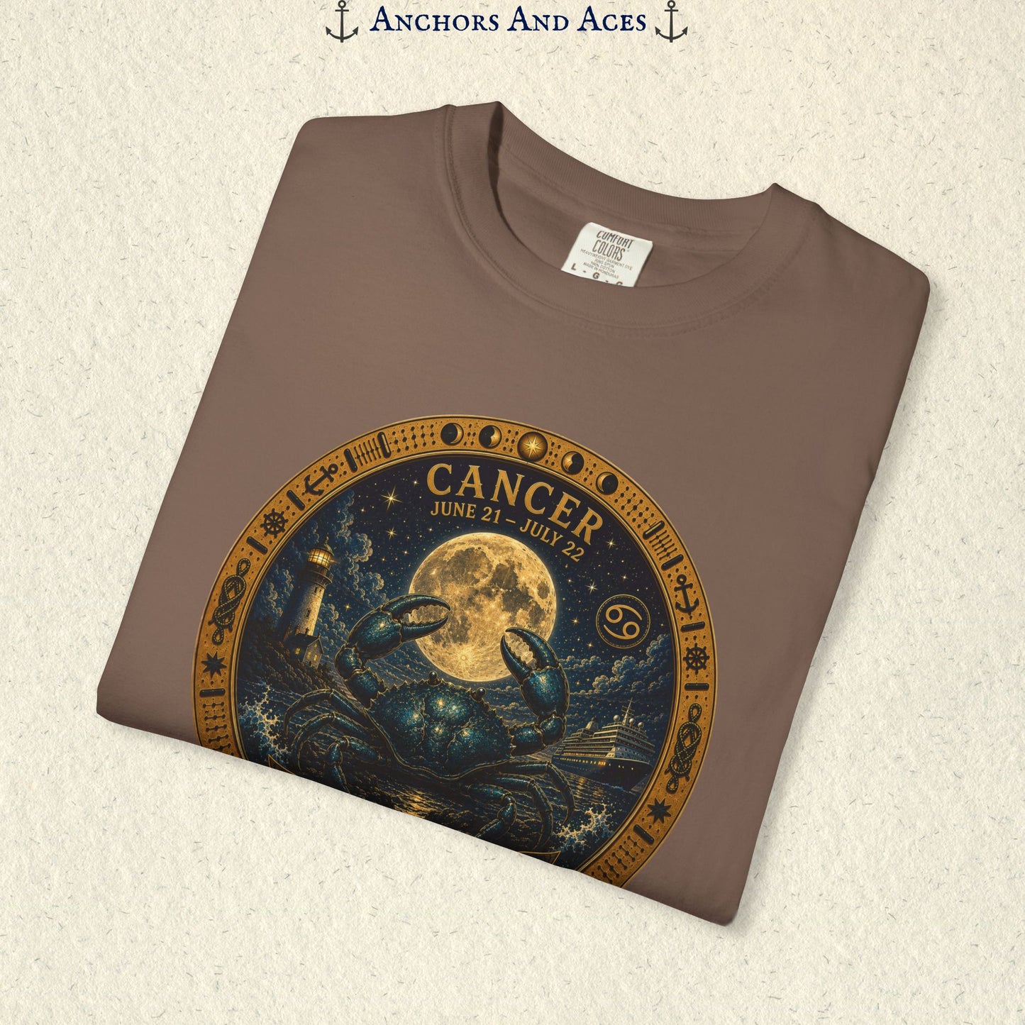 Cancer Zodiac Shirt | Celestial Seas- Guided by the Moon