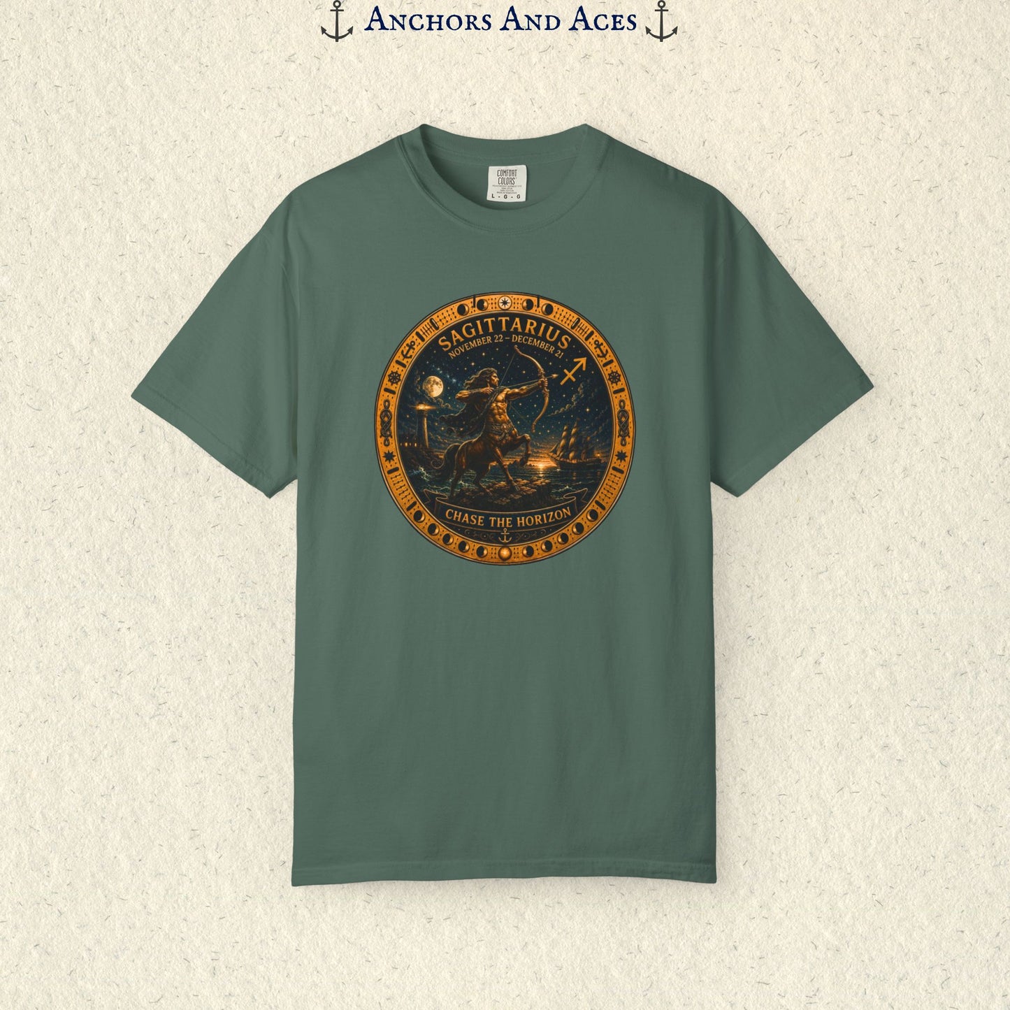 Sagittarius Zodiac Shirt | Celestial Seas – Chase The Horizon