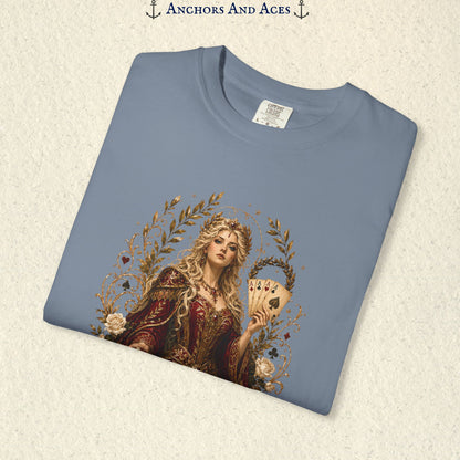 Art Nouveau Casino Graphic Tee| Goddess of Victory| Vintage Lucky Gambling T-Shirt