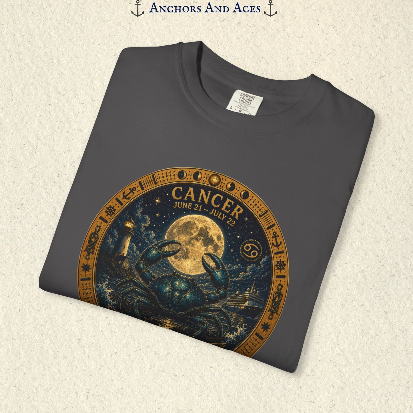 Cancer Zodiac Shirt | Celestial Seas- Guided by the Moon
