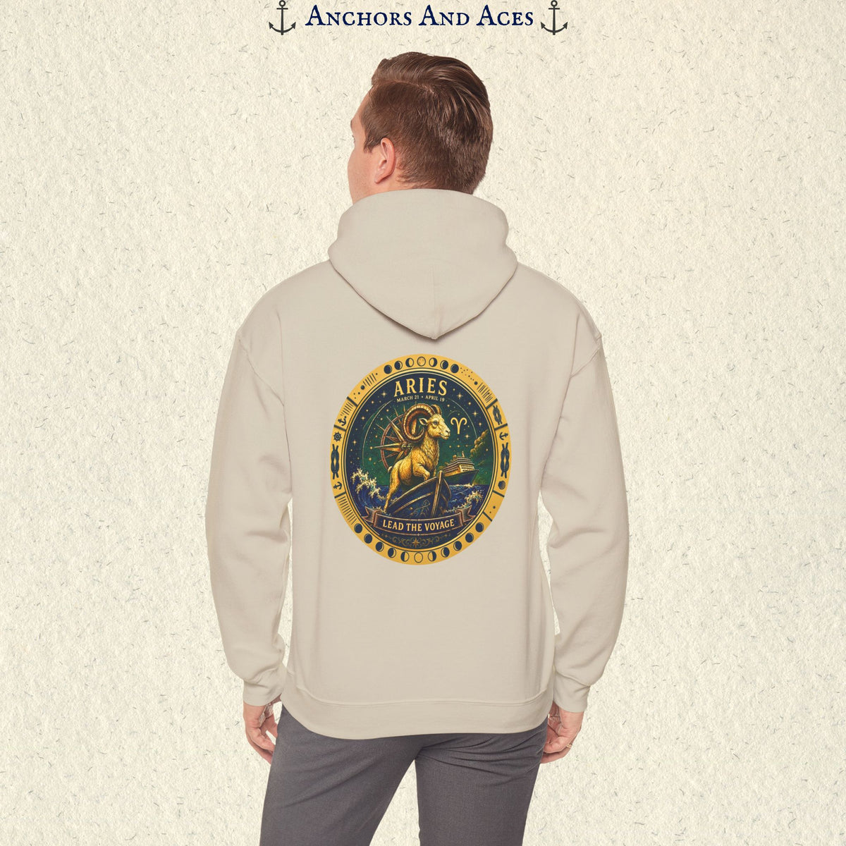 Aries Zodiac Hoodie | Celestial Seas Zodiac Hoodie Collection