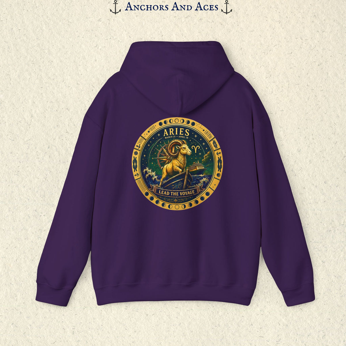 Aries Zodiac Hoodie | Celestial Seas Zodiac Hoodie Collection