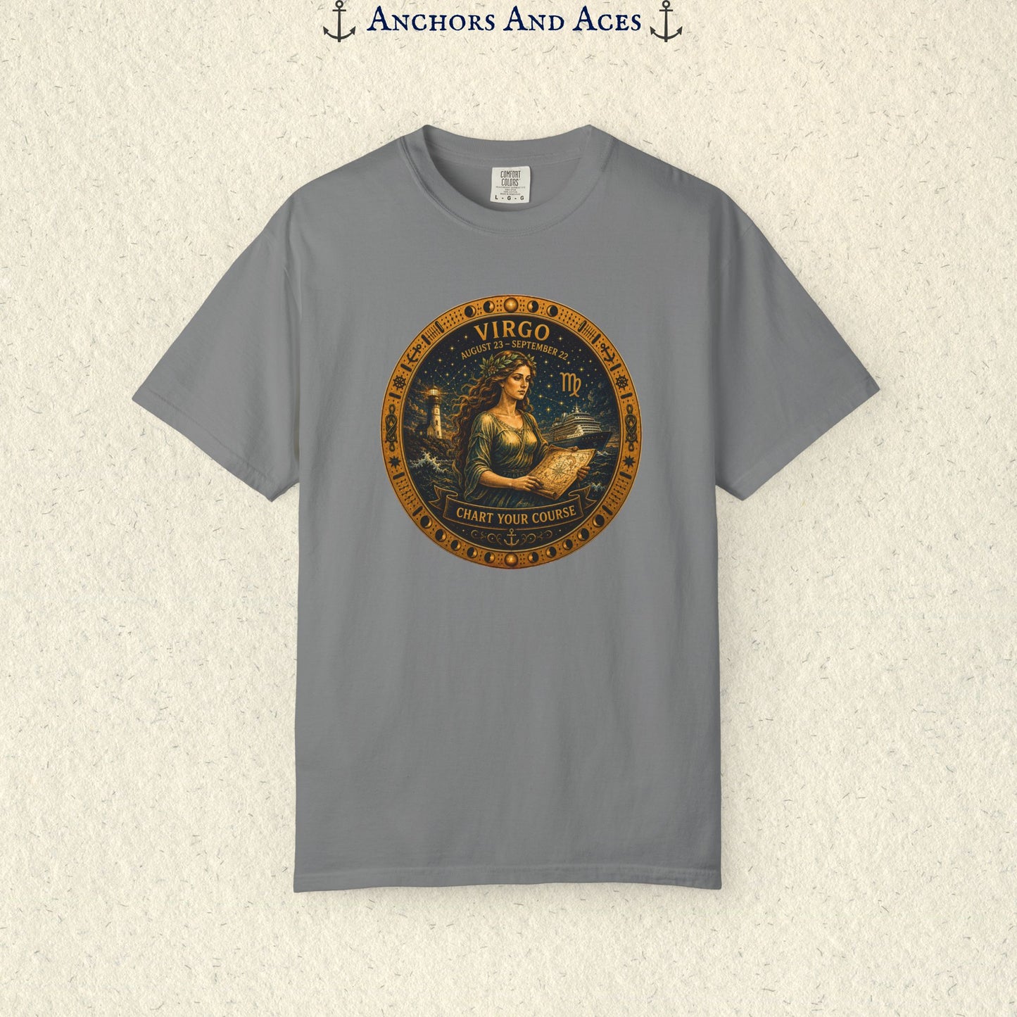 Virgo Zodiac Shirt | Celestial Seas – Chart Your Course