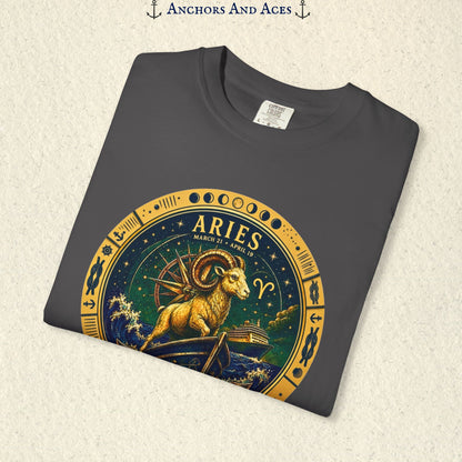 Aries Zodiac Shirt | Celestial Seas – Lead the Voyage
